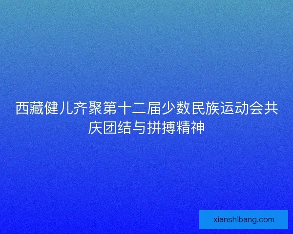 西藏健儿齐聚第十二届少数民族运动会共庆团结与拼搏精神 西藏健儿齐聚第十二届少数民族运动会共庆团结与拼搏精神